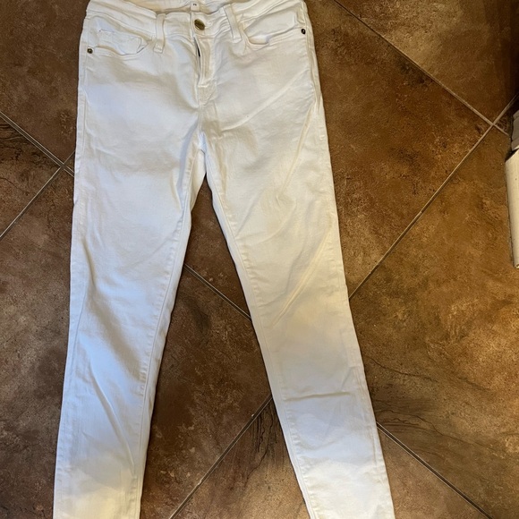 FRAME Denim "Le Skinny de Jeanne" White Jeans - Picture 2 of 10